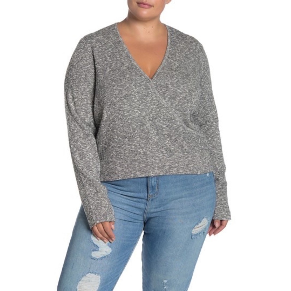 MADEWELL‎ Wrap Front Pullover Sweater